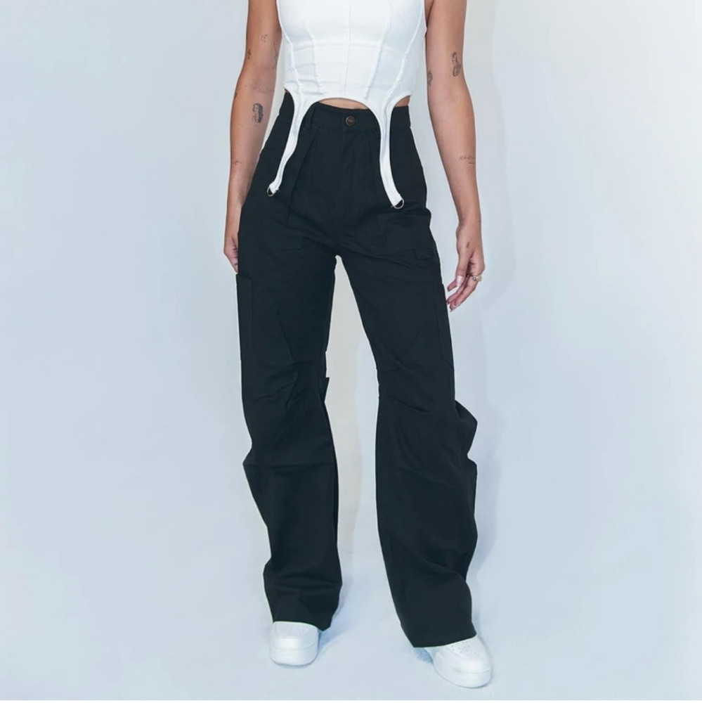 Princess Polly Lioness Moss Green Miami Vice High Rise Oversized Cargo Pants XXS
